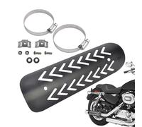 Zuasdvnk Schéma de chaleur d"échappement de moto, écran de chaleur du tuyau d"échappement, Couvercle de tuyau de moto anti-spatule, Accessoires de motards de niveau non slip, de