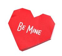 Zuasdvnk Serviettes en papier de soie 2 plis en forme de cœur pour invités en forme de cœur - 20 pièces de mouchoirs pour le visage