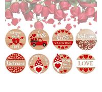 Zuasdvnk Sous-verres pour tasses de table, dessous de verre en bois, dessous de verre décoratif de San, dessous de verre thermo-isolants pour la protection de table Tapis de tasses, dessous de verre