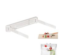 Zuasdvnk Support de sac poubelle, support mural pour sac poubelle - Support pliable sans perçage pour camping-car, cuisine, garage, porte d'armoire, sous l'évier, buanderie