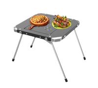 Zuasdvnk Table Pliante compacte | en d'aluminium Pliable pour Jardin, Table de Camping, pour rassemblements dans Le Jardin, Pique-Nique, Sport et terrasse