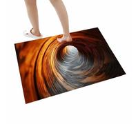 Zuasdvnk Tapis de salle de bain, abstrait, antidérapant, absorbant, pour entrée avec illusion 3D, trou | pour chambre d'étude, entrée latérale, canapé, dortoir appartement