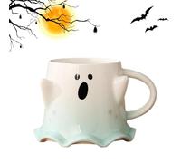 Zuasdvnk Tasse fantôme mignon | 460 ml tasses à boire en céramique effrayantes pour eau, thé, boisson, tasses d'Halloween avec poignée pour café, cuisine, salle à manger, salon, étude