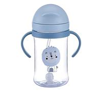 Zuasdvnk Tasse Paille Enfant, Gobelet D'apprentissage 2 en 1, Étanche, Anti-fuite, Facile à Ouvrir, 400ml