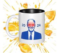 Zuasdvnk Tasses à café Biden 2024 - Tasse Biden en céramique pour élection présidentielle de 350 ml - Tasse de voyage, décoration amusante pour tasses à café pour hommes et femmes, thé et