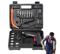 Zuasdvnk Tournevis électrique,tournevis électrique sans fil, Tournevis électriques 3,6 V, Kit de tournevis automatique, perceuses à main sans fil, perceuse électrique rechargeable pour femmes et