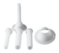 Zuasdvnk Tube de farce pour hachoir à viande | Outils de remplissage manuels pour machine à saucisses | Tubes d'entonnoir manuels pour hachoir à viande, 3 pièces, Tube de remplissage de saucisses,