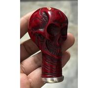 Zubaida Nauticals Poignée en résine solide en relief antique avec tête de mort pour canne de marche