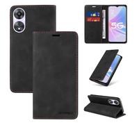 ZUBEE Case Tablet PC Étui Portefeuille Compatible avec Oppo A78 5G avec Porte-Cartes, Blocage RFID, étui de Protection en Cuir Durable résistant aux Chocs Tablet Couverture arrière (Color : Svart)