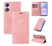 ZUBEE Case Tablet PC Étui Portefeuille Compatible avec Oppo A78 5G avec Porte-Cartes, Blocage RFID, étui de Protection en Cuir Durable résistant aux Chocs Tablet Couverture arrière (Color : Pembe)