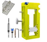 Zubehors Gabarit De Défonceuse Pour Charnières De Porte | Guide de Raboteuse pour Charnières | Gabarit à Mortaise Réglable pour Longueurs de 8 à 13 Cm Armoire Douche Garage Intérieur Extérieur