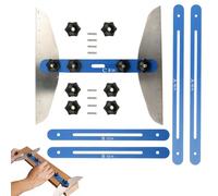 Zubehors Gabarit Pour Marches D'Escalier - Règle Multifonction Pliable Longueur Ajustable,Gabarit de Mesure de Marches d'Escalier | Pour Contremarches Cloisons Étagères Découpe Placoplâtre