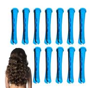 Zubehors Pas de bigoudis de cheveux, burlous à cheveux sans chaleur - 12x bigoudis pour les cheveux longs avec des élastiques - Outil sans chaleur, styler portable pour un usage domestique et un