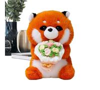 Zubehors Peluche Animale | Tenant Un Bouquet - Nounours de la Saint-Valentin,Cadeau pour Épouse Mère Noël Anniversaire Mariage Saint-Valentin