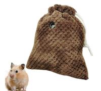 Zubehors Pochette de liaison Sugar Glider - Sac à main de voyage nid en coton pour hamster - Sac de transport confortable avec cordon de serrage et ventilation respirante pour écureuils cochons d'Inde