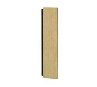Eglo Applique murale LED Zubialde, luminaire intérieur avec éclairage indirect, lampe rectangulaire pour salon et couloir, bois et métal noir, certifié FSC, blanc chaud