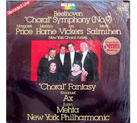 Zubin Mehta & New York Philharmonic - Beethoven: "Choral" Symphony (No.9) / "Choral" Fantasy [Vinyl Doppel-LP] [Schallplatte]
