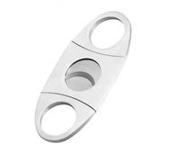 ZUC Cutter en acier inoxydable, guillotine en métal à double lame, outil de coupe manuel, argent