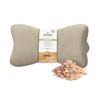 Zuccari Coussin Cervical en Coton Pur Respirant avec Rembourrage en Flocons de cirmulus naturels, Support défatigant pour Cou et Cervical, arôme Relaxant, taie d'oreiller avec Fermeture éclair