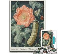 Zucchini Botanical Morris Kitchen Puzzle en Bois 300 pièces, Loisir Adulte | Des détails du motif nets - un passe-temps pratique en intérieur à son propre rythme.