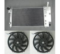 ZUCIVI Radiateur en aluminium + ventilateurs pour Peu-geot 106 GTI S16 & RALLYE/Cit-roen SAXO VTR 1.0/1.1/1.4/1.6iG 1991-2001