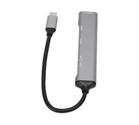Zudoo Hub de Type C Électronique métallique Plug and Play Dissipation Thermique Rapide Performances Stables Hub de Souris USB C pour Lecteur U pour Windows pour Linux