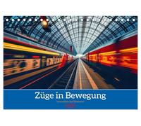 Züge in Bewegung (Tischkalender 2026 DIN A5 quer), CALVENDO Monatskalender: Züge stehen für Mobilität, Dynamik und Reichweite im öffentlichen Raum. Es ... für Kommunikation, und Innovation.
