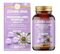 Zühre Ana Passiflore Complex 60 Capsules - L-Théanine, Valériane, Mélisse | Composition Végétale Avec Mélisse, Camomille Romaine Et Extraits, Présentation Pratique En Flacon Pour Un Usage Quotidien