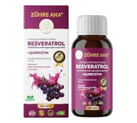 Zühre Ana® Sirop RESVERATOL - Contient des additifs alimentaires au sirop, formule avancée, effet anti-âge, goût naturel sans additifs - Végétalien (150 ml)