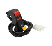 Zündstartknopf für Motorräder (7/8 Zoll, 22 mm) mit elektrischer Start-Stopp-Funktion, EIN-/Ausschalter für Scheinwerfer und Lenkerbeleuchtung (Auch für E-Bikes geeignet).