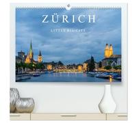 ZÜRICH - Little Big City (hochwertiger Premium Wandkalender 2026 DIN A2 quer), Kunstdruck in Hochglanz: Zürich - klein aber fein