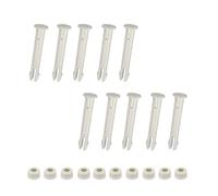 Zueyen 10 pièces goupilles de joint en plastique et joints en caoutchouc pour piscine - Connecteur de remplacement pour piscine - pour cadre et pièces de rechange pour piscine Intex (5,5 cm/2,17