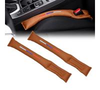 Zueyen 2pcs Auto Seat Crevasse Filler, PU Similicuir Auto Seat Crevasse Filler, SièGe Auto Universel Accessoires Rembourrage (Marron)