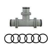 Zueyen Adaptateur de tuyau de piscine - Extension en T pour connecteur de tuyau 38 mm - Connecteur de tuyau 3 voies - Kit de connexion de piscine pour Intex Bestway Coleman - Pour extension de tuyau