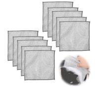 Zueyen Lot de 10 chiffons de nettoyage pour vaisselle, chiffon de nettoyage pour verre, chiffon à vaisselle en fil métallique, chiffon de nettoyage multifonction en microfibre