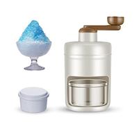 Zueyen Manuel Broyeur à Glace - Broyeur Rotatif - Cocktails Slush Machine Ice Cube Crusher - avec bacs à glaçons - pour Bar Cuisine Accessoires de Boisson glacée