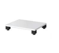 ZUGIATP 1/2/3/4-Tier Audio Racks Entertainment Audio Rack Component Storage Collection Display for Bars Game Rooms and KTVs(White,Single Layer)