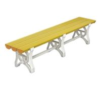 ZUGIATP Banc De Douche en Plastique ABS Banc De Loisirs Intérieur Ou Extérieur Siège De Salle De Bain Convient pour Douche Publique Ou Zone De Repos(Yellow,150cm/59in)