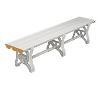 ZUGIATP Banc De Douche en Plastique ABS Banc De Loisirs Intérieur Ou Extérieur Siège De Salle De Bain Convient pour Douche Publique Ou Zone De Repos(White,120cm/47in)