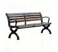 ZUGIATP Chaise De Parc en Fibre De Carbone Toutes Saisons Résistante À La Pluie Et Au Soleil Siège De Loisirs Dossier De Jardin Double Banc D'extérieur(Carbon Fiber Model,120cm/47in)