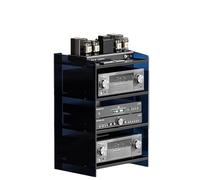 ZUGIATP Étagère pour Haut-parleurs À 3 Ou 4 Niveaux Meuble Multimédia AV Meuble Colonne Audio/vidéo Convient pour Le Rangement De Chaînes Hi-FI(A,Four Layers)