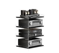 ZUGIATP Étagère pour Haut-parleurs À 3 Ou 4 Niveaux Meuble Multimédia AV Meuble Colonne Audio/vidéo Convient pour Le Rangement De Chaînes Hi-FI(B,Four Layers)