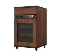 ZUGIATP Racks Et Supports Stéréo pour La Maison Racks Et Supports HiFi Meuble Audio Visuel 5 Niveaux pour Lecteurs DVD/Décodeurs De Câbles Consoles De Jeux(Brown,52 * 55 * 90cm/20 * 21 * 35in)