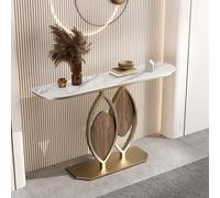 ZUGIATP Table De Canapé avec Étagères De Rangement Console D'entrée Conception De Structure Stable MDF Imitation Marbre pour Salon Entrée Ou Couloir(B,120cm/47.2in)