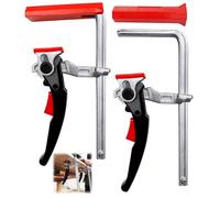 ZUGJOZD Lot de 2 serre joints à levier rail en acier,serre joint rapide menuisier pinces et tendeurs 220kg,capacité de 160 mm projection de 60 mm Pour rail de guidage, coupe, fixation précise