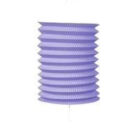 Zuglaternen en papier comme décoration pour anniversaire, fête et garden-party | Ø 16 cm, hauteur 20 cm, avec anse en métal | Lanterne en papier, lampion, décoration de fête, couleur : violet