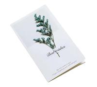 ZUGLQYSX Carte Mariage Lot de 10 cartes vœux créatives faites à la main avec fleurs séchées, pliantes for étudiants, ensemble manuscrites bénédictions(Color 01)