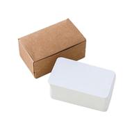 ZUGLQYSX Carte Mariage Lot de 100 cartes vierges 5,3 x 9 cm for visite, messages et noms livres(WHITE)