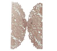 ZUGLQYSX Cartes Voeux Enveloppes de cartes d'invitation papillon à paillettes, 10 pièces, décoration fête fiançailles, mariage, baptême, fournitures for cadeaux(Glitter Rose red,All Set)