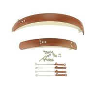 ZUGLQYSX Garde Boue VTT Garde-Boue à Installation Rapide, 2 pièces, Facile for vélos de 20 Pouces. Le Garde-Boue est Un ajout au Frein V-Brake Noir(20 inch vshape Brown)